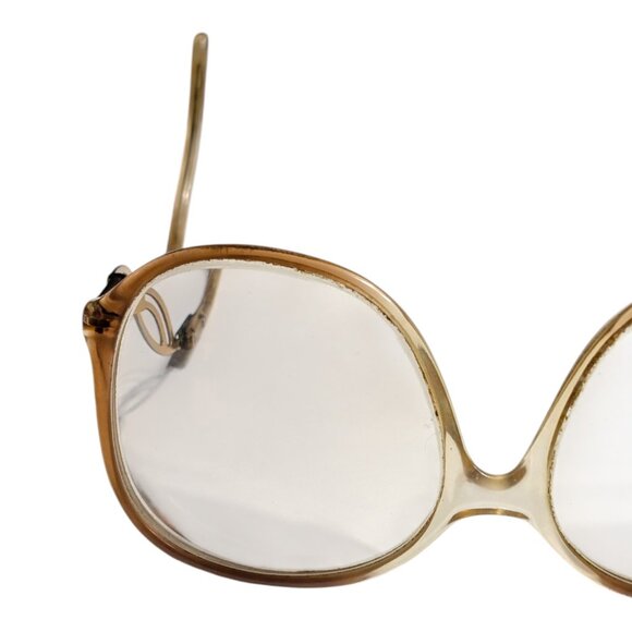 Vtg 70s 80s Drop Arm Oversized Eyeglasses Frames Frame Only - Picture 8 of 11